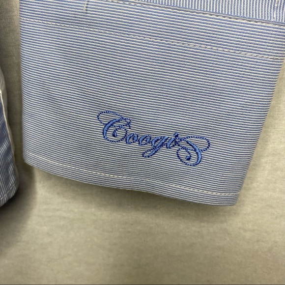 Coogi Luxe Dress Shirt Light Blue Contrast Cuffs & Collar Men’s Medium (15.5/16) - Picture 11 of 15